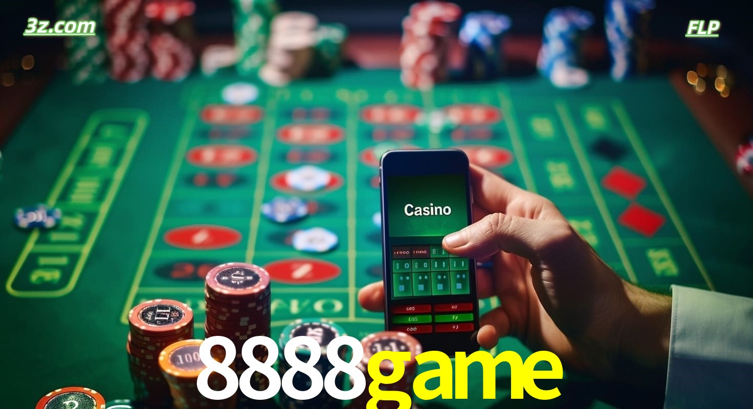 Cassino online móvel 8888game com apostas em roleta e fichas de pôquer