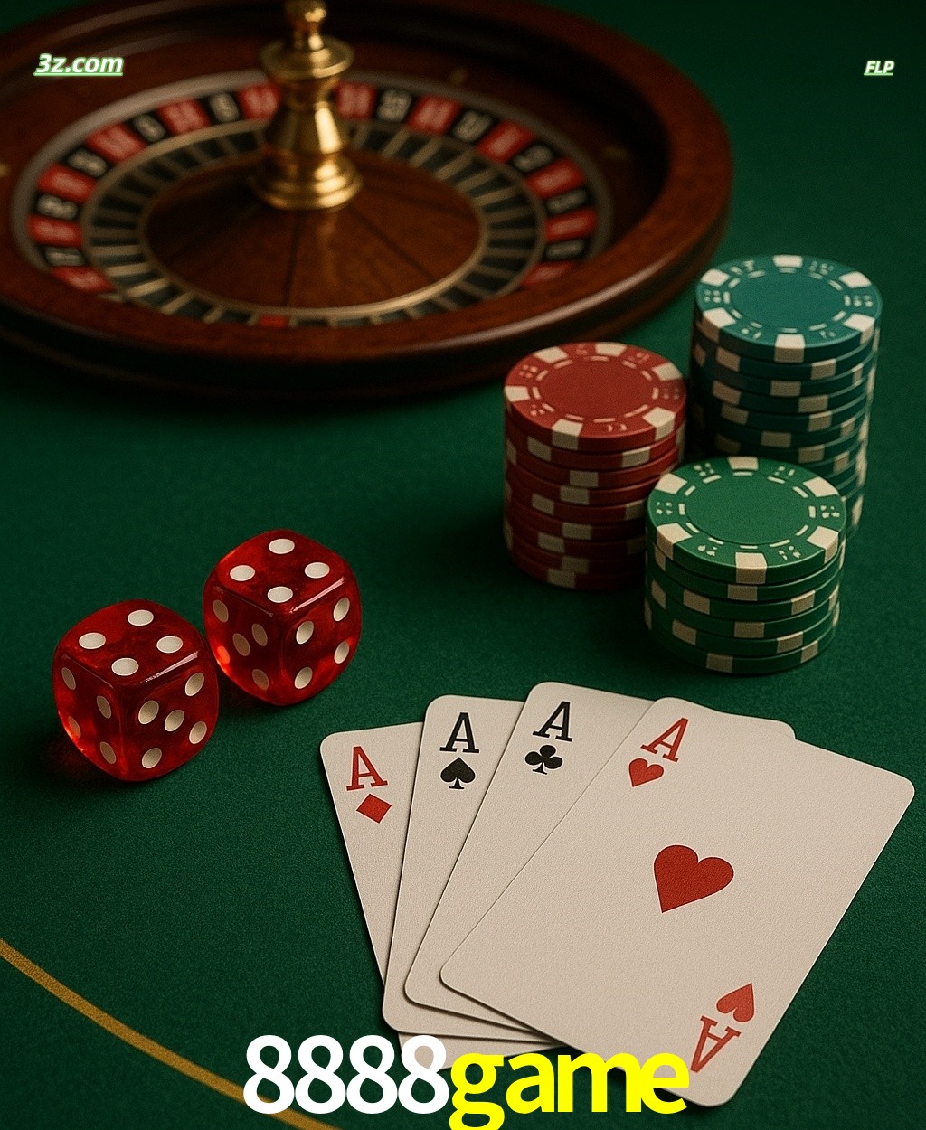Cassino online 8888game com jogos de mesa: roleta, dados, pôquer e fichas